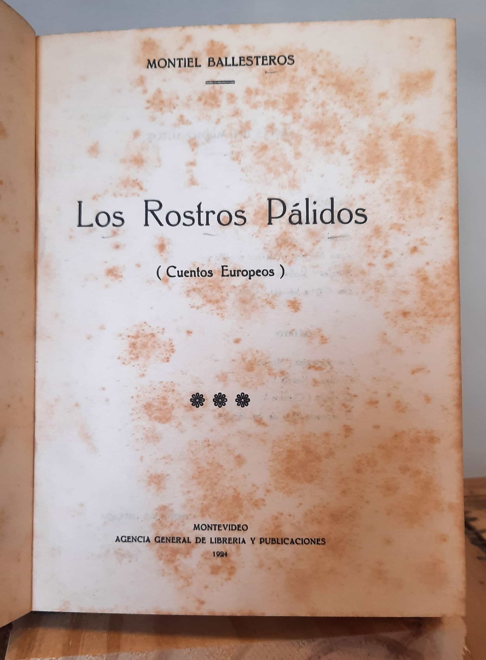 Portada de Los rostros pálidos (Cuentos Europeos)