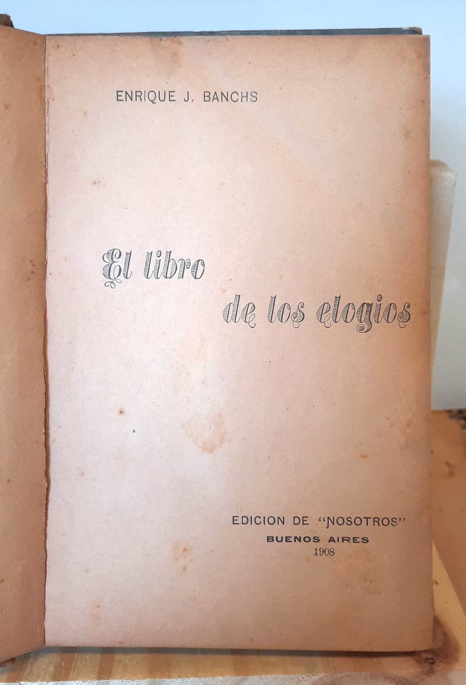 Portada de El libro de los elogios